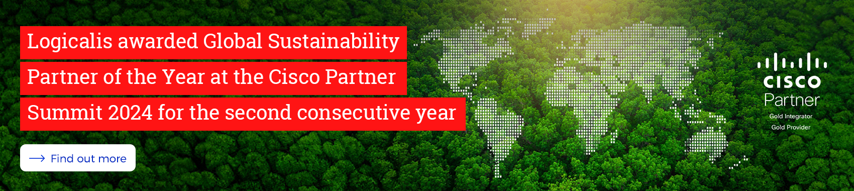 Logicalis Cisco Sustainability Partner of the Year 2024